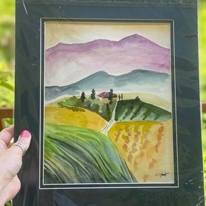 Under the Tuscan Sun | original gouache painting
